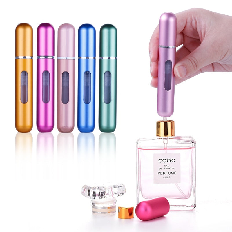 Mini Frasco de Perfume - Recarregável e Portátil