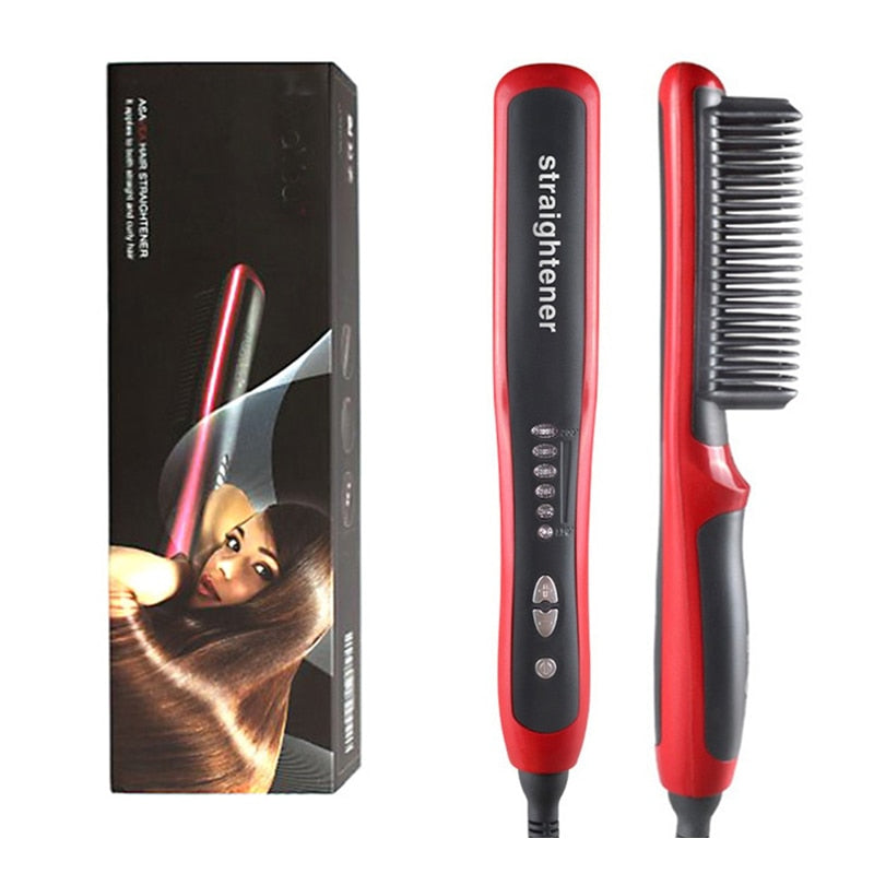 SmartBrush® - Alisadora e Modeladora Profissional Digital Bivolt - Frete Grátis