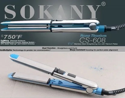 SOKANY® - Chapinha Nano Titanium Profissional 750ºF 220V - Frete Grátis